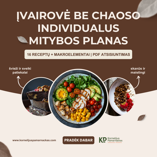 Įvairovė be chaoso – individualus mitybos planas