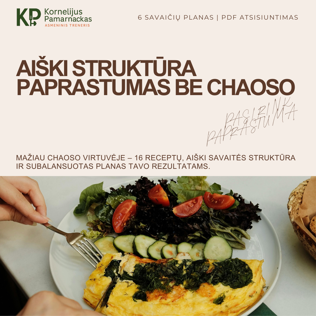 Įvairovė be chaoso – individualus mitybos planas