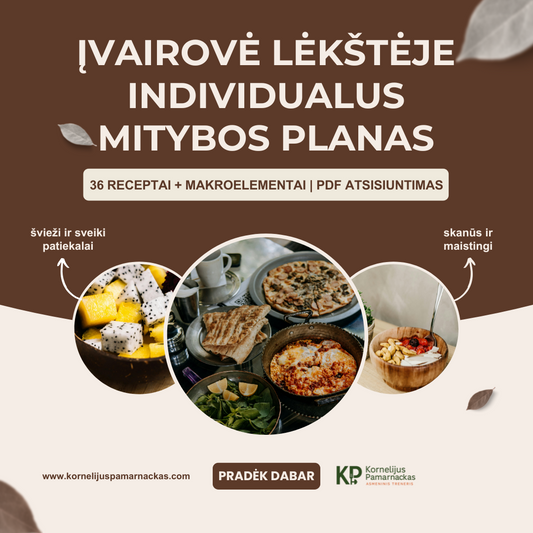 Įvairovė lėkštėje – individualus mitybos planas