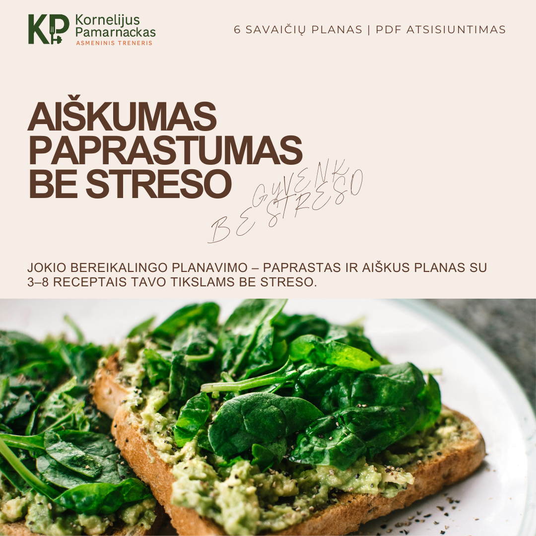 Mityba be streso – individualus mitybos planas