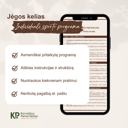Jėgos kelias – individuali sporto programa